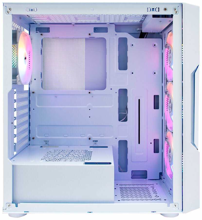 Корпус 1STPLAYER TRILOBITE T7-P (2USB3.0, Audio, Window,4x120mm LED) (T7-P-WH-4F1-W) фотография 8
