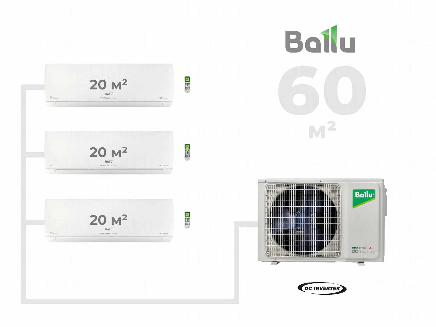 Сплит-система Ballu 3xBSUI-FM (BA3OI-FM) фотография 5