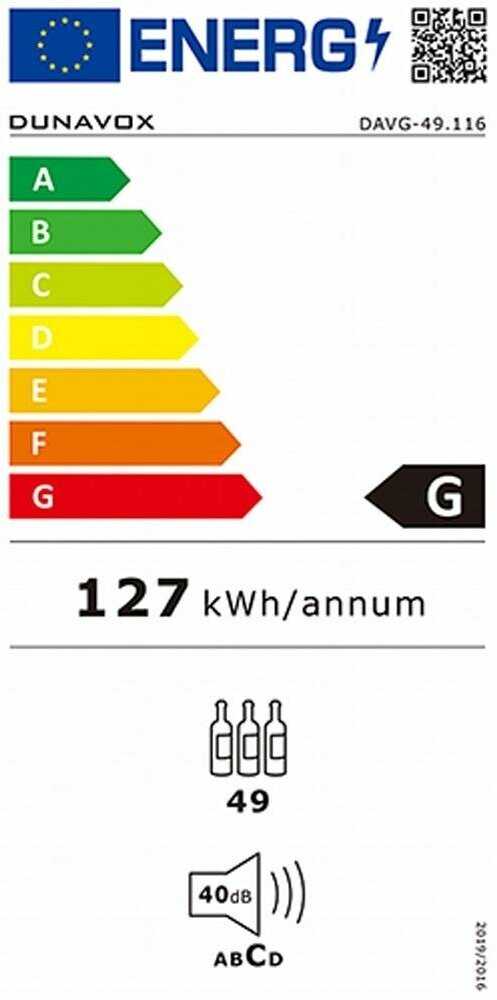 Винный шкаф Dunavox DAVG-49.116DOP фотография 8