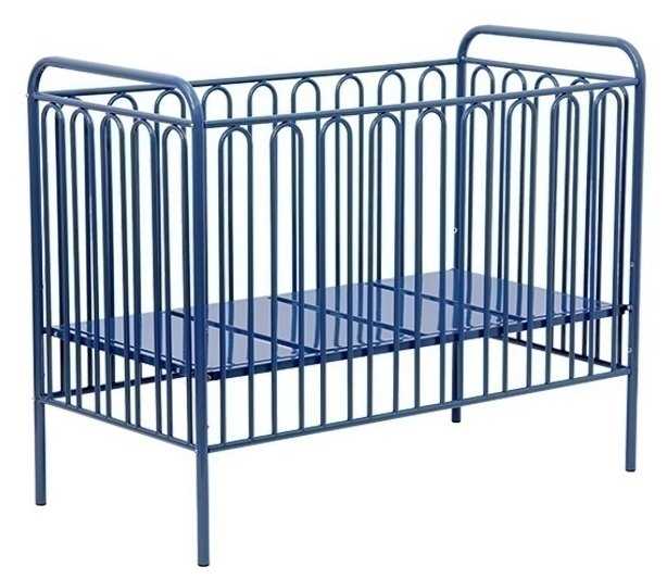 Кроватка Polini Vintage 150 металлическая, черный фотография 5