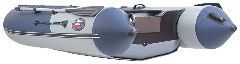 Надувная лодка НДНД Grouper 310 серо-синий фотография 3