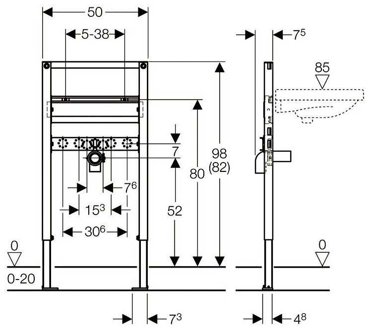 Рамная инсталляция Geberit Duofix (111.490.00.1) фотография 3