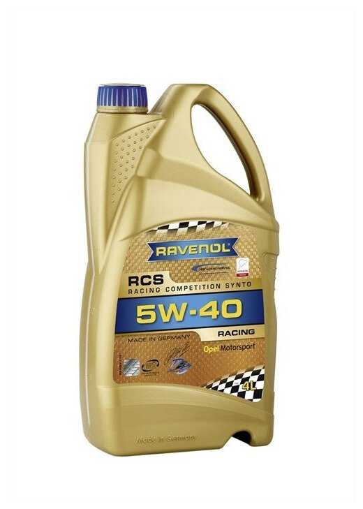 Синтетическое моторное масло RAVENOL RCS Racing Competition Synto SAE 5W-40 фотография 1