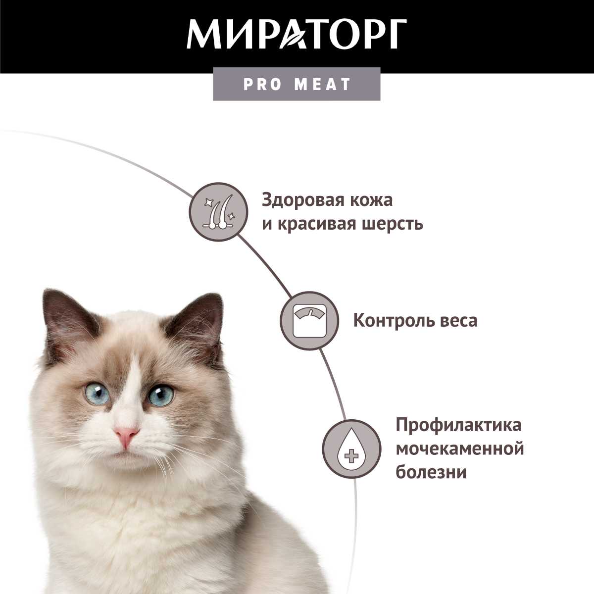 Корм для кошек Мираторг Pro Meat с индейкой для стерилизованных кошек старше 1 года фотография 17