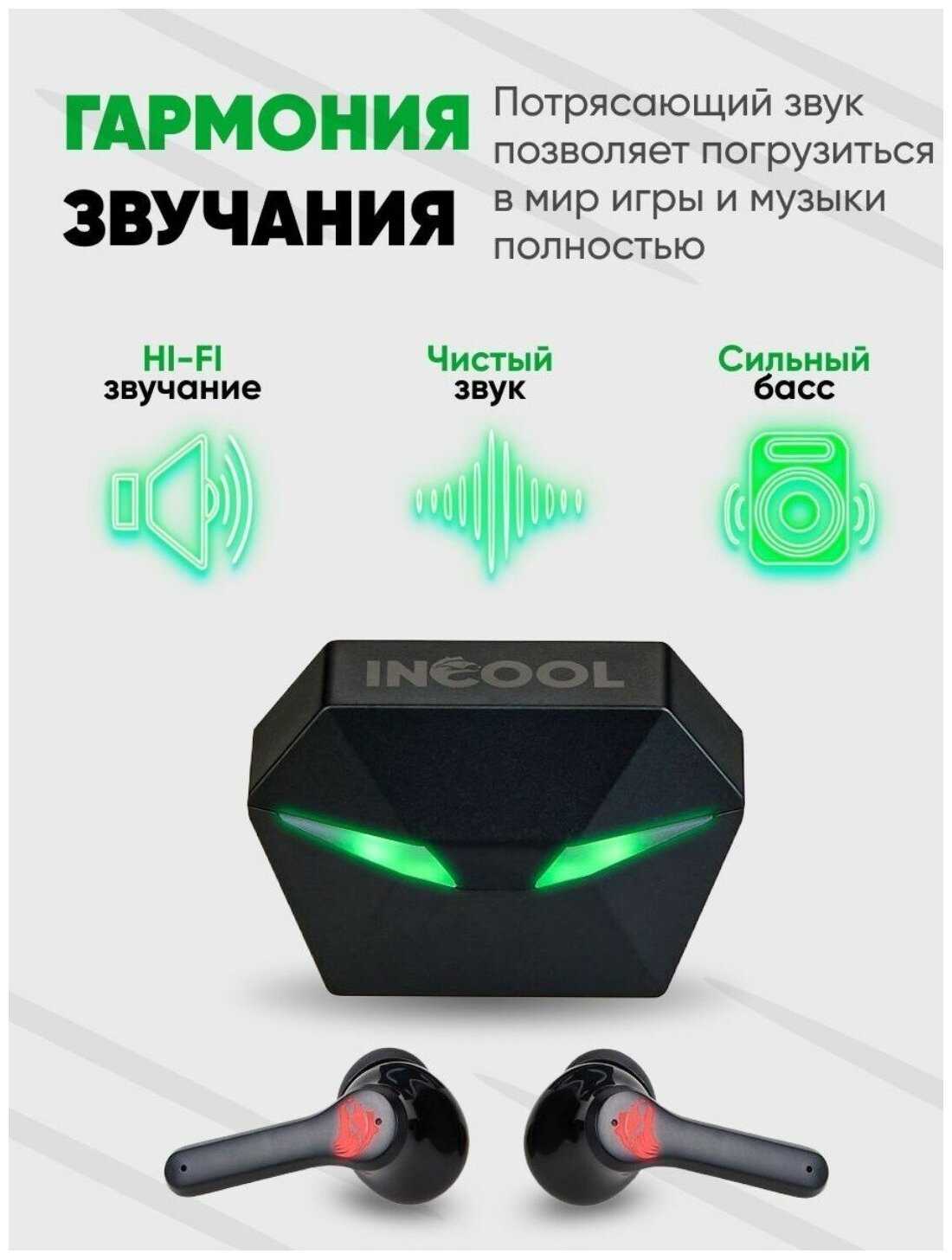 Спортивные беспроводные наушники INCOOL TWS фотография 3