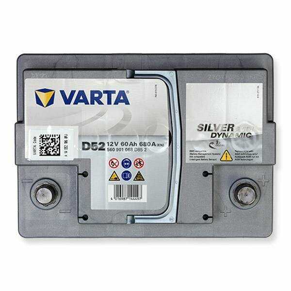 Аккумулятор для спецтехники VARTA Silver Dynamic AGM D52 (560 901 068) фотография 17