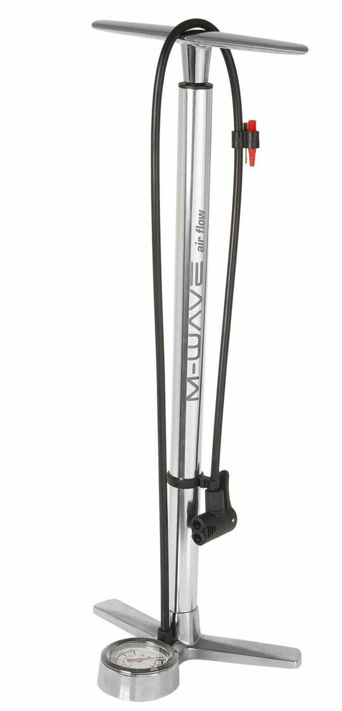Насос напольный алюминиевый с манометром AIR FLOW M-WAVE