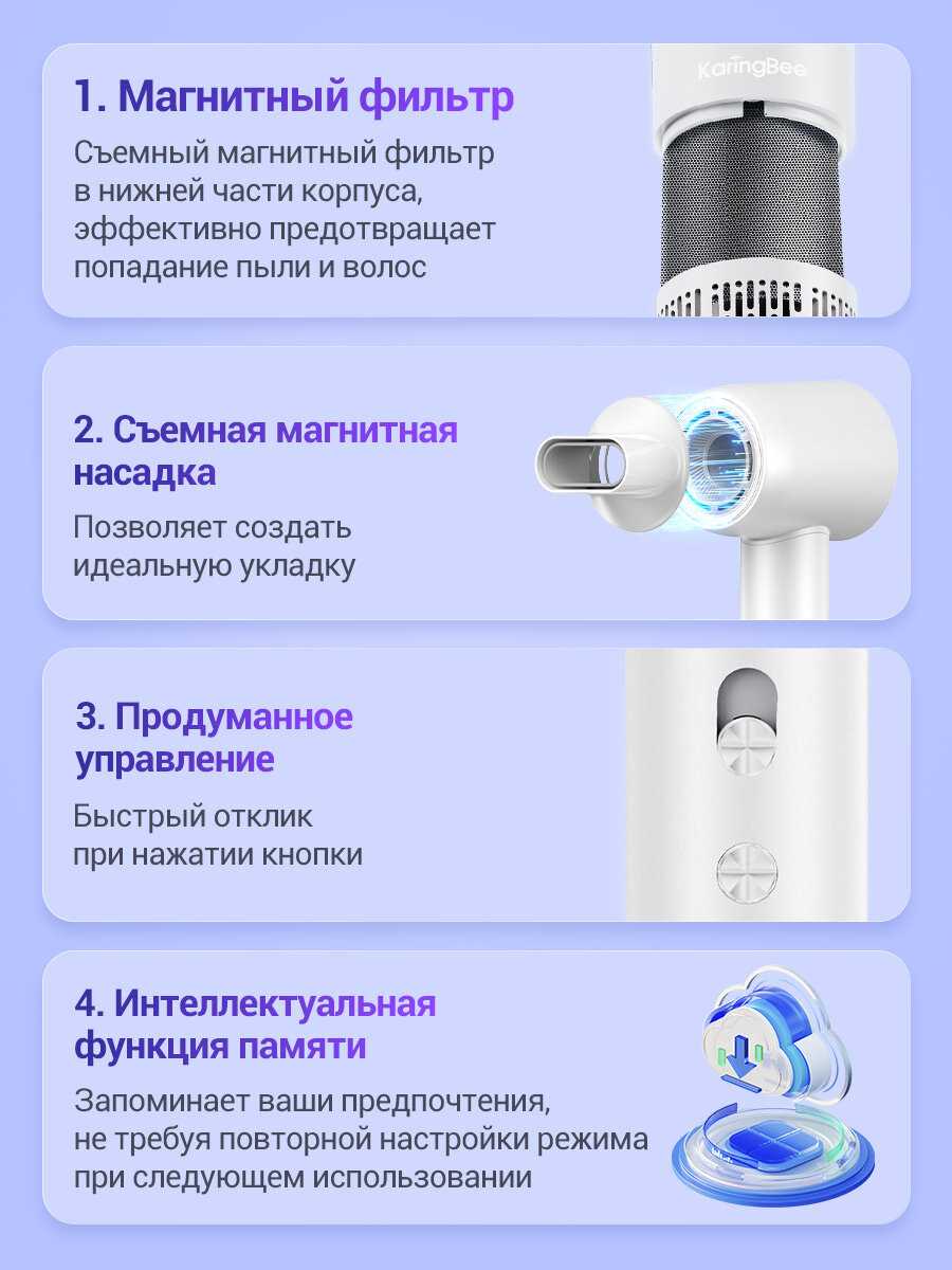 Фен HS01 (16 режимов) фотография 15