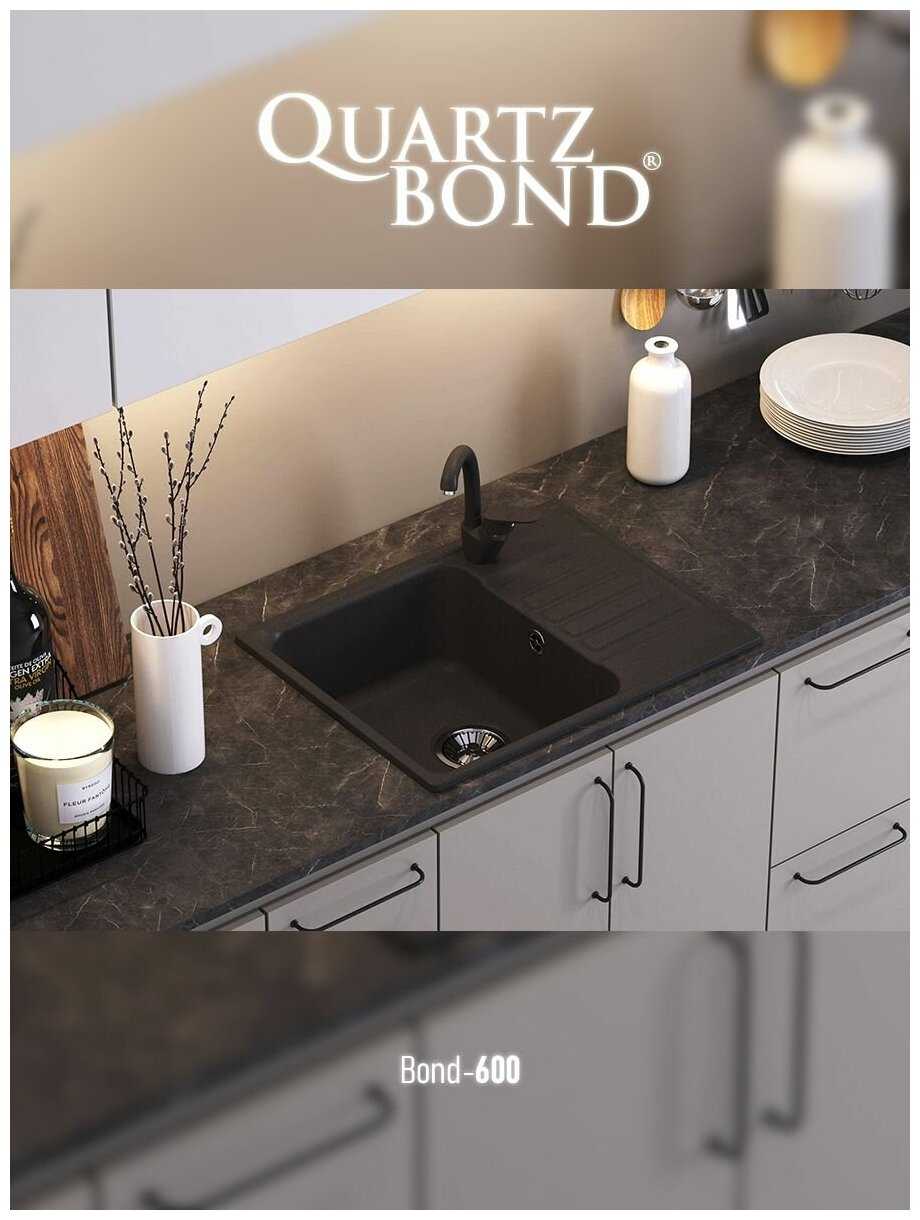 Накладная кухонная мойка QUARTZ BOND BOND-600 фотография 11