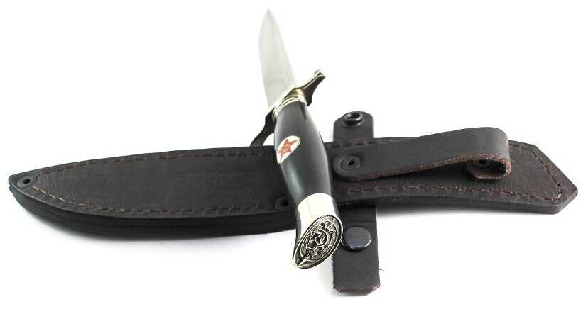 Нож Финка НКВД, сталь х12мф, дерево граб, мельхиор фотография 1