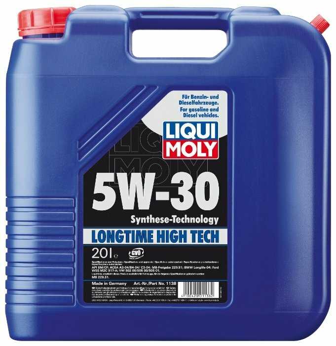 HC-синтетическое моторное масло LIQUI MOLY Longtime High Tech 5W-30 фотография 3