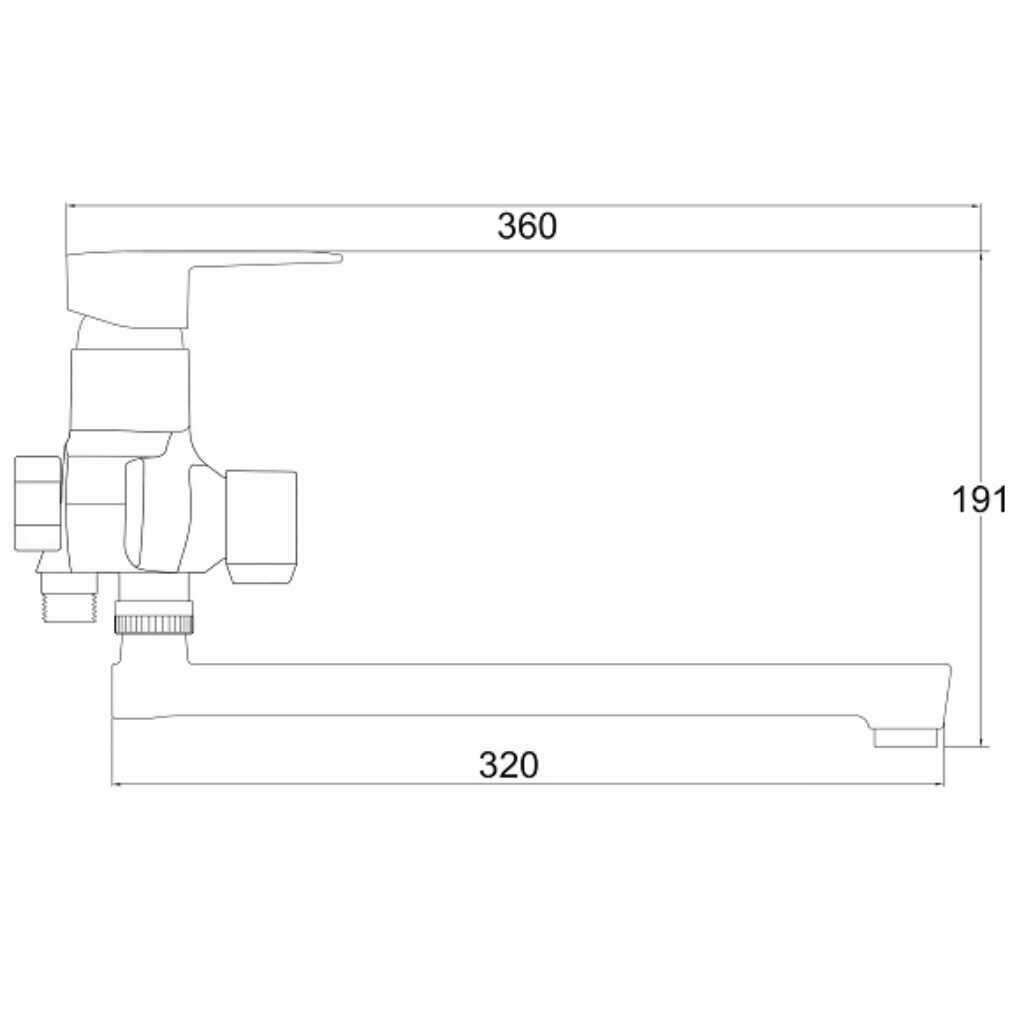 Смеситель для ванны Ростовская Мануфактура Сантехники PL6CH-006E фотография 22