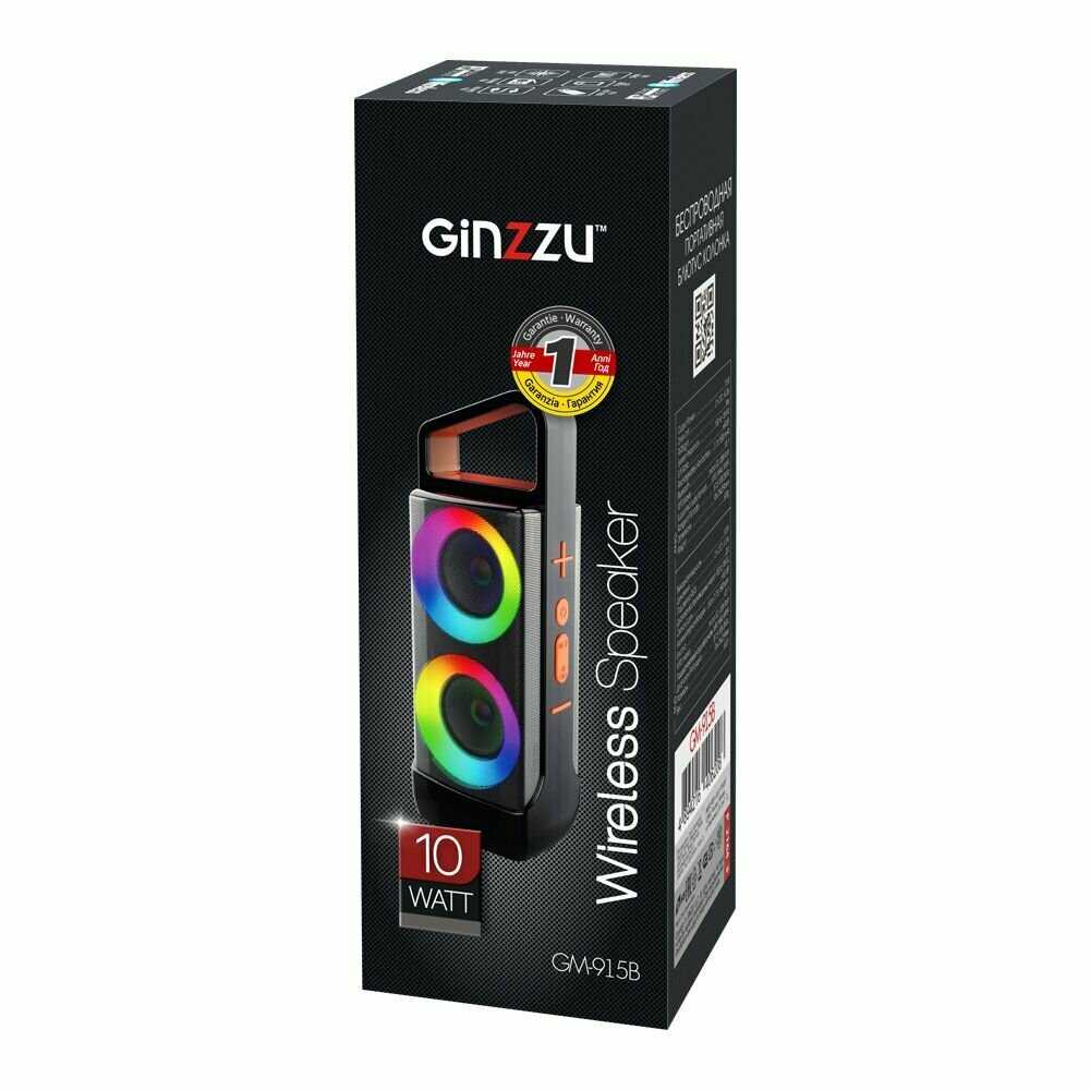 Портативная Bluetooth Колонка GiNZZU GM-915B фотография 8