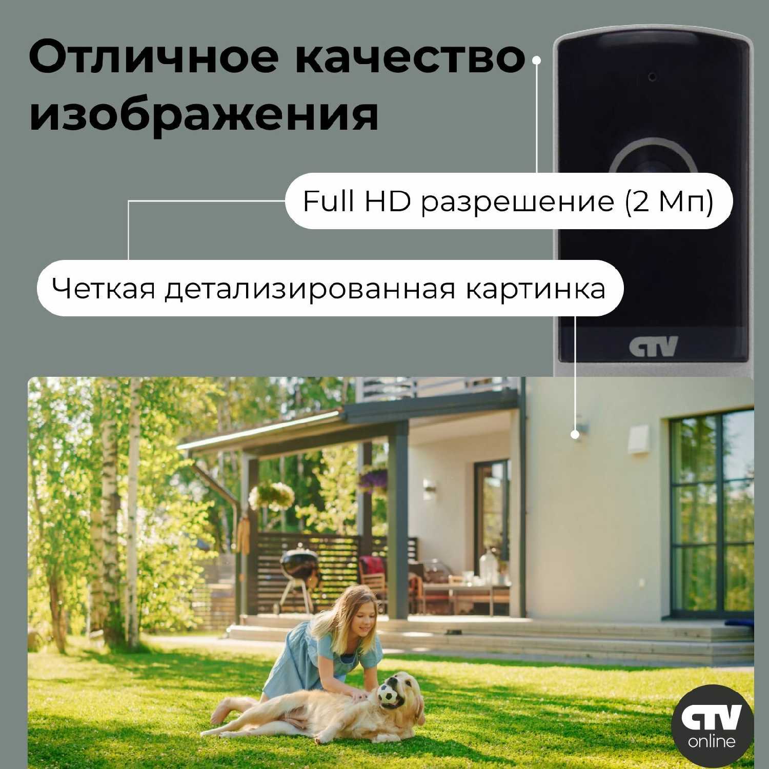 CTV Монитор видеодомофона с Wi-Fi (M5700) фотография 7