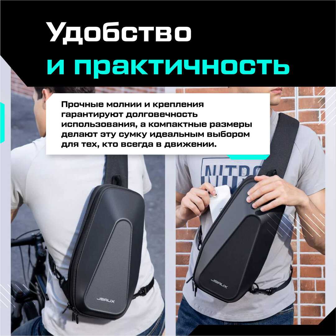 Сумка через плечо JSAUX для портативной консоли Valve Steam Deck / OLED / Nintendo Switch / PS Porta фотография 1