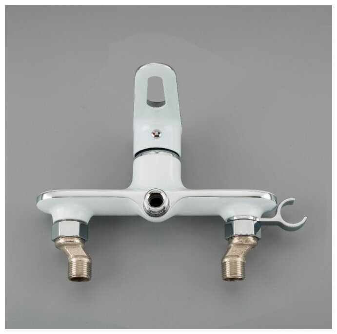 Смеситель с гигиеническим душем Frap F2049 белый фотография 3