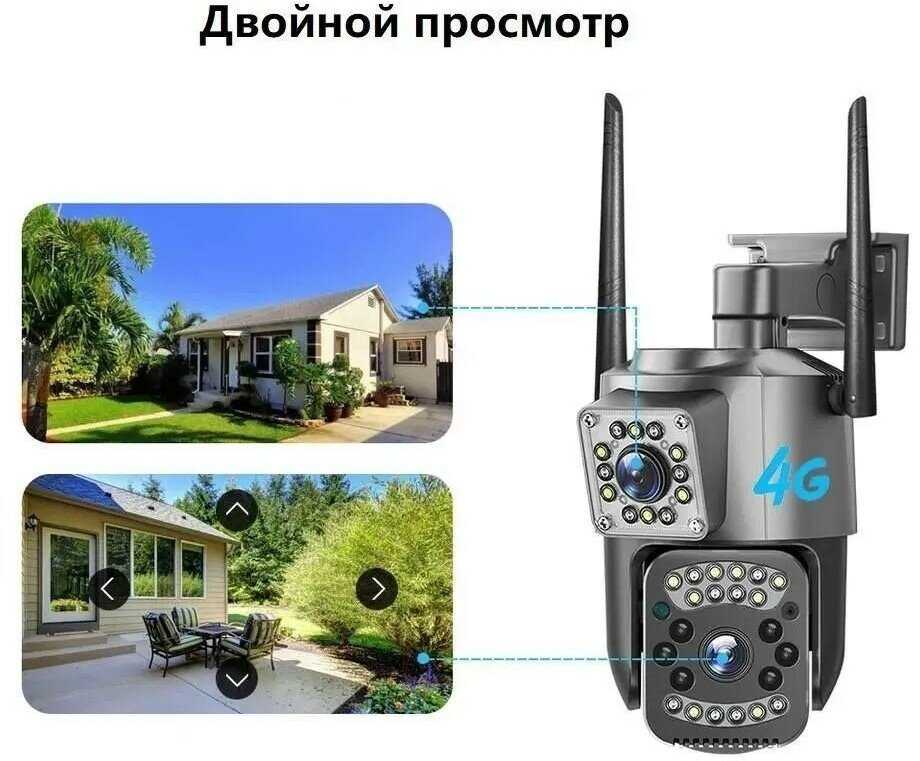 Камера видеонаблюдения уличная GCL Камера видеонаблюдения с Wi-Fi и 4G фотография 1