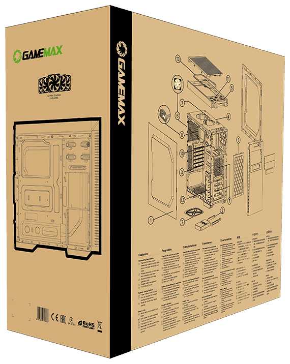 Корпус GameMax Dark Silent MFG. G532X (Midi Tower, ATX) фотография 3