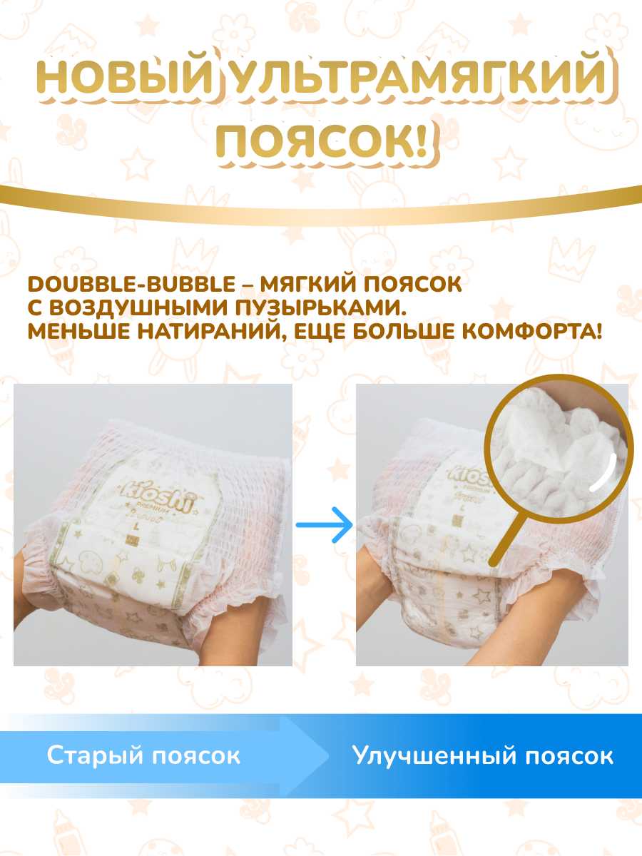 Подгузники-трусики Kioshi Premium Ультратонкие XXL 16+ кг 34 шт фотография 1