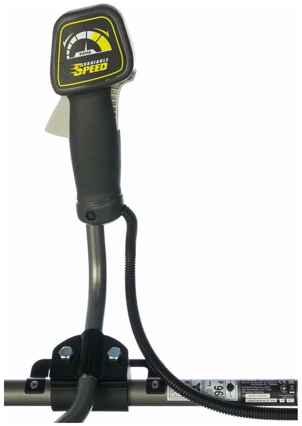 Триммер аккумуляторный RYOBI OBC 1820B фотография 5