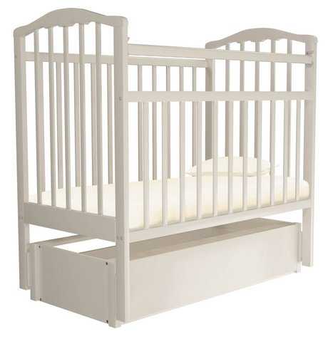 Кроватка Агат Золушка-6, классическая, продольный маятник фотография 3