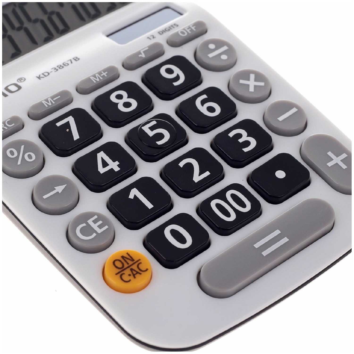 Калькулятор 3867B, настольный, 12-разрядный, 2694273, мультиколор фотография 2