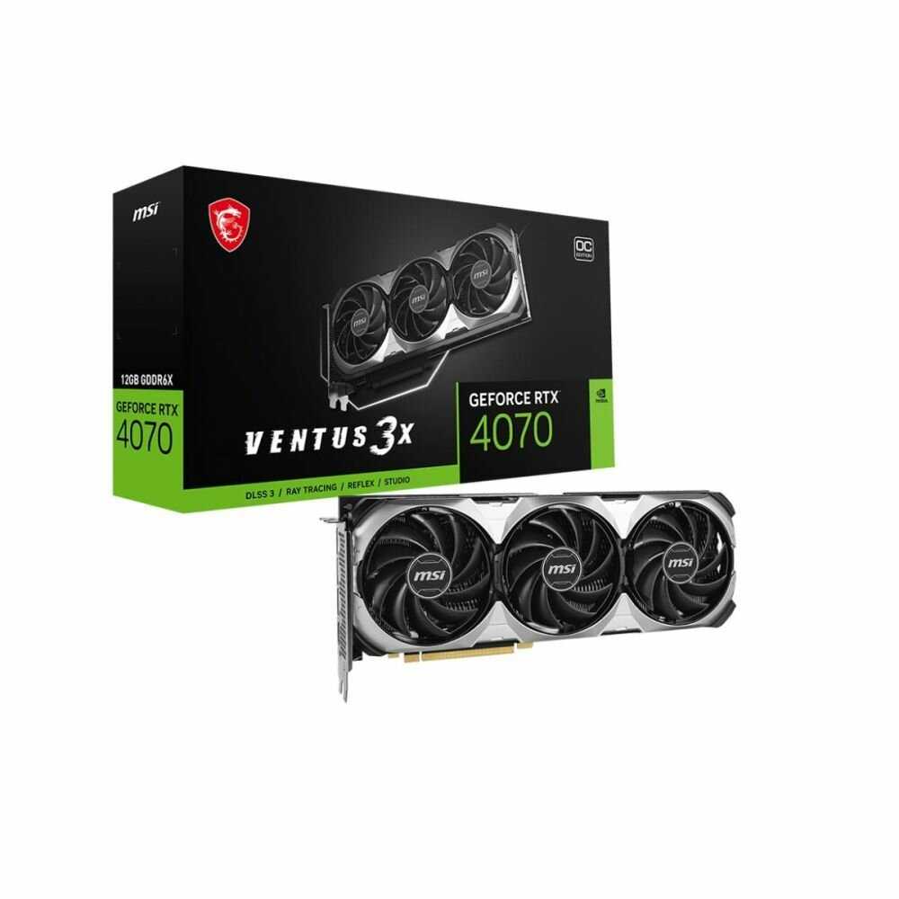 Видеокарта MSI RTX4070 VENTUS 3X E 12GB OC (RTL)