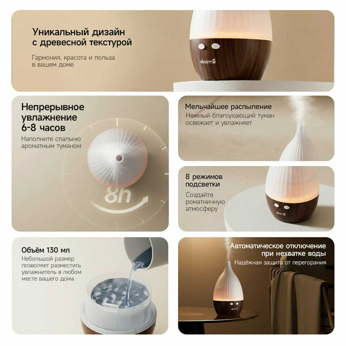 Увлажнитель Deerma DEM-PX300W фотография 5