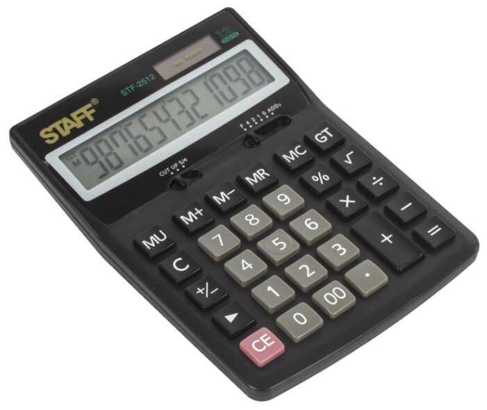 Калькулятор бухгалтерский STAFF STF-2512 фотография 2