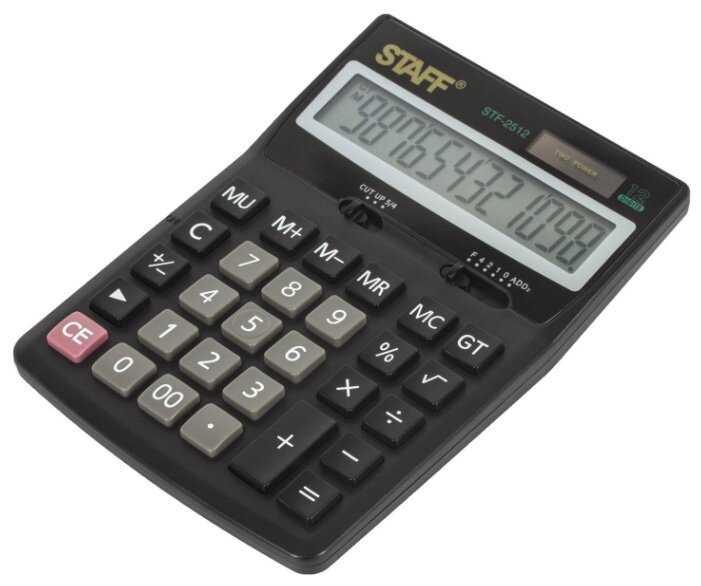 Калькулятор бухгалтерский STAFF STF-2512 фотография 3