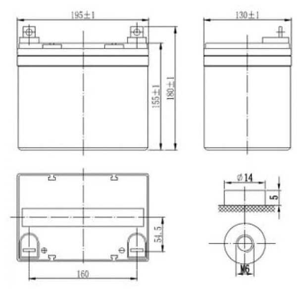 Аккумуляторная батарея DELTA Battery GEL 12-150 12В фотография 1