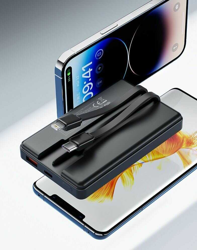 Внешний аккумулятор Xiaomi ROCK P92 PD20W Travel Series Power Bank 10000mAh фотография 8