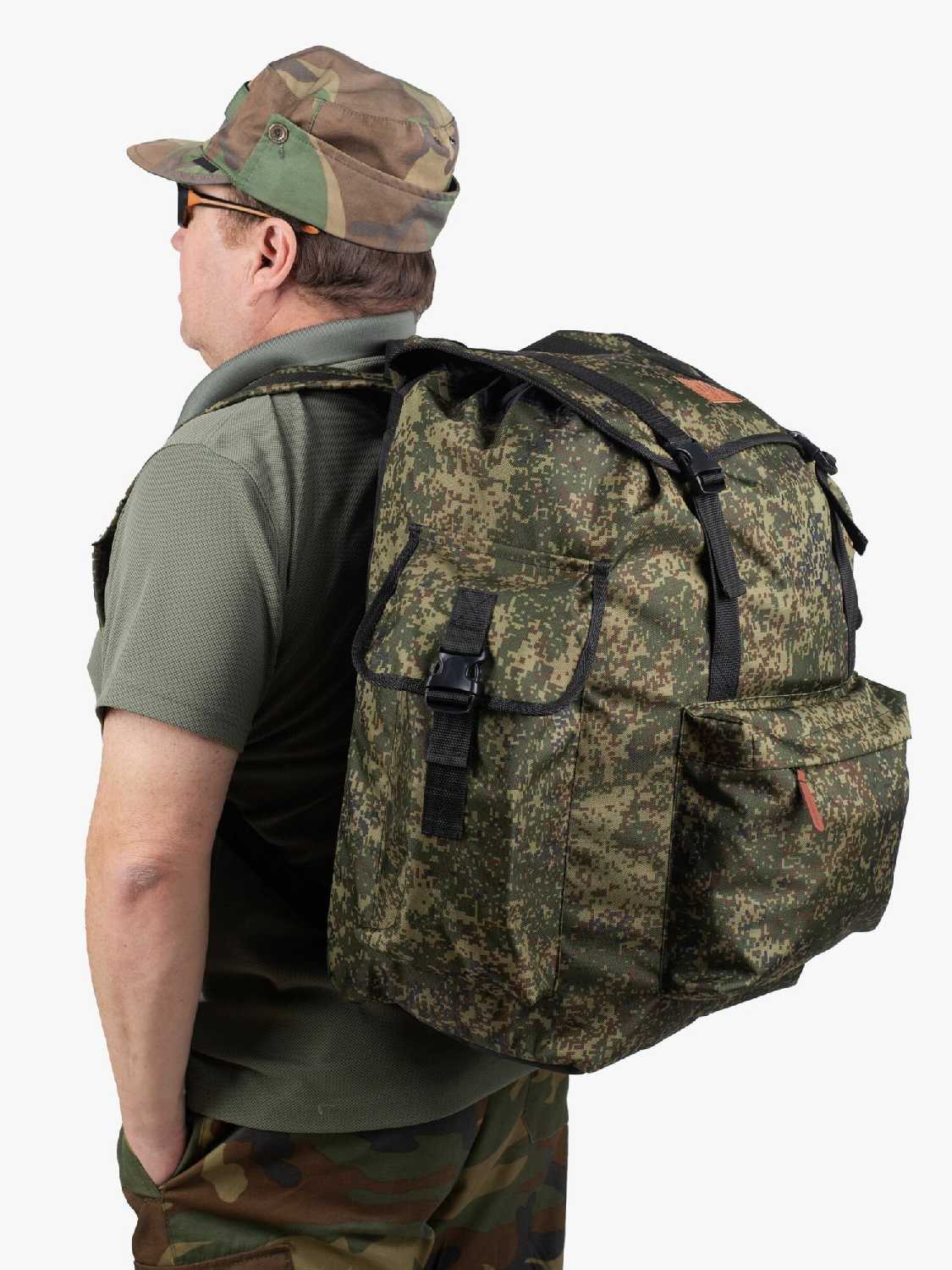 Рюкзак походный для охоты и рыбалки 50 литров баул туристический вещмешок рюкзак дорожный фотография 2