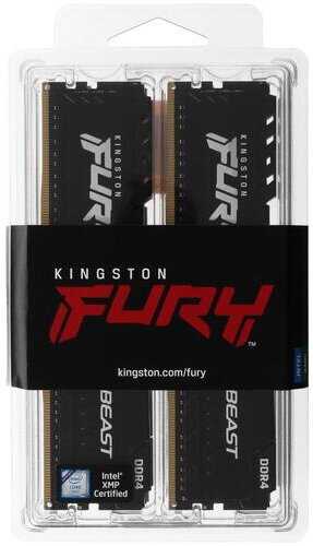 Оперативная память Kingston FURY Beast 32 ГБ DDR4 DIMM CL17 (KF436C17BBK4/32) фотография 3