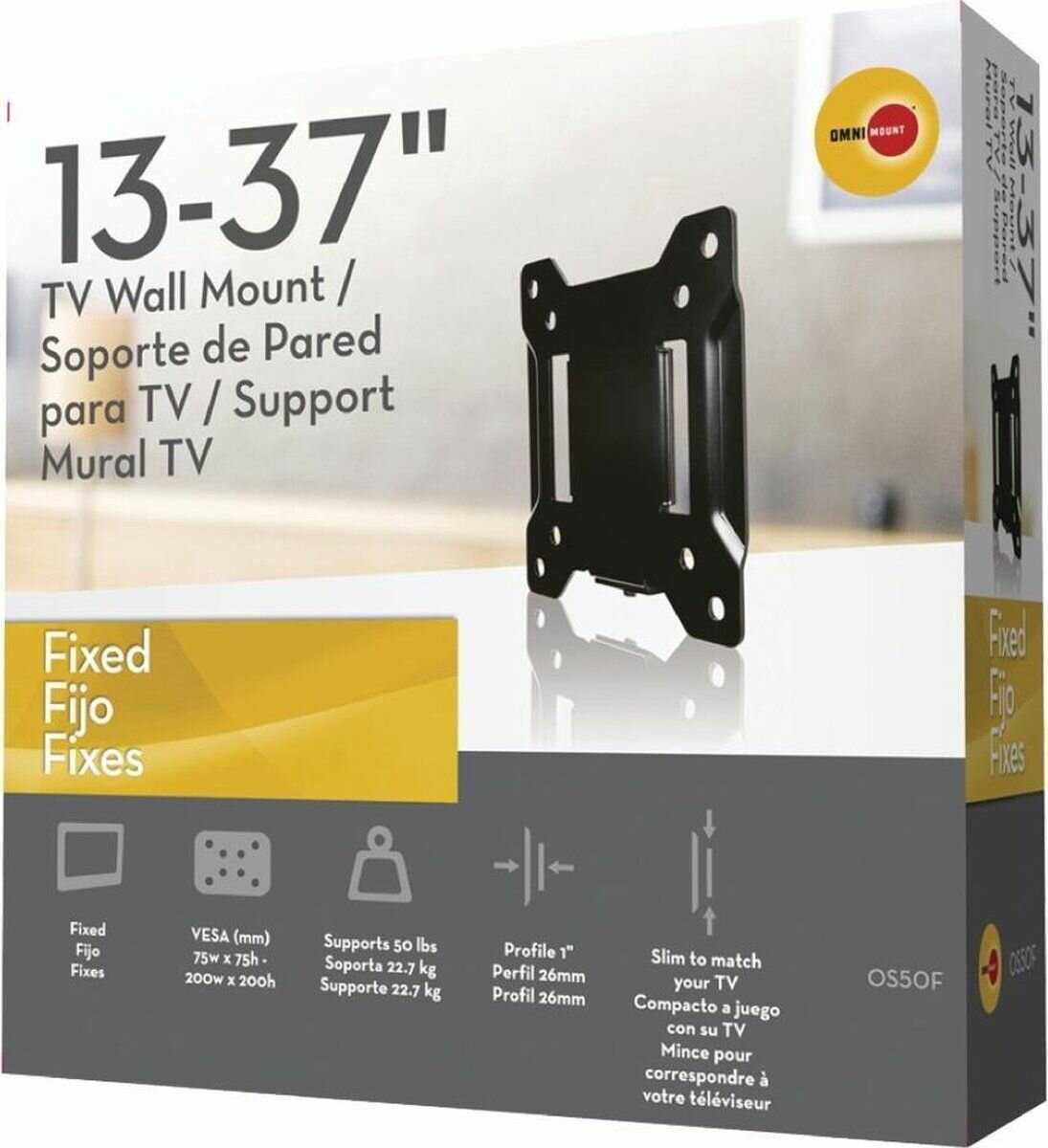 Наклонно-поворотный настенный кронштейн OmniMount OS40TP VESA 200 фотография 12