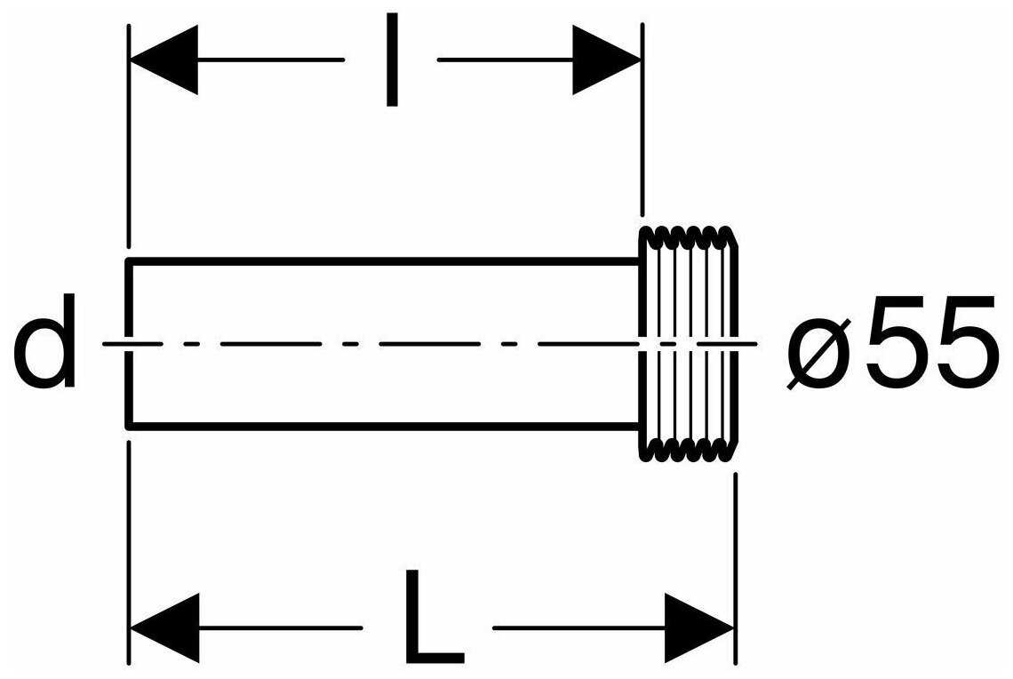Удлинитель GEBERIT Удлинитель колена смыва (152.434.16.1) фотография 4