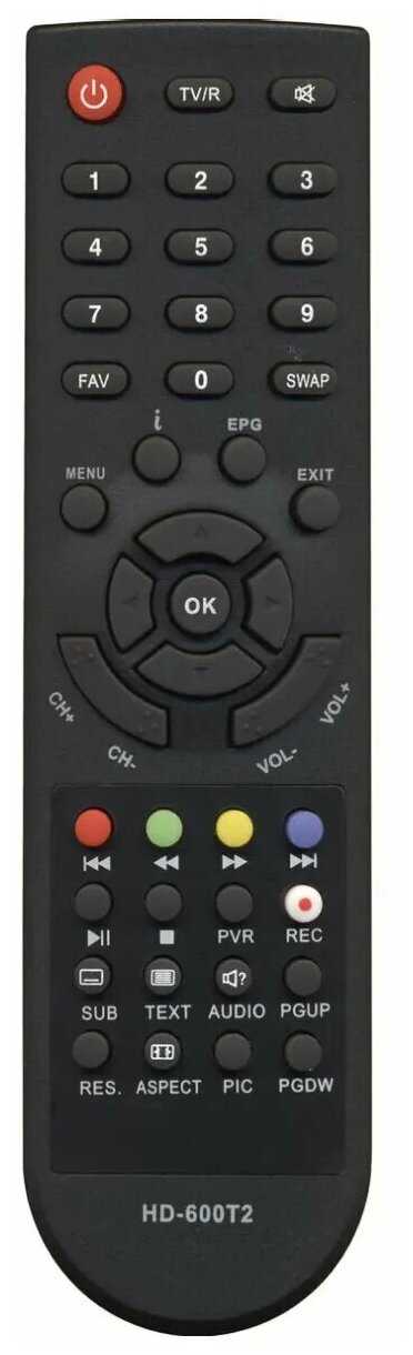 Модельный пульт управления для ресивера DiVisat DVS HD-600T2