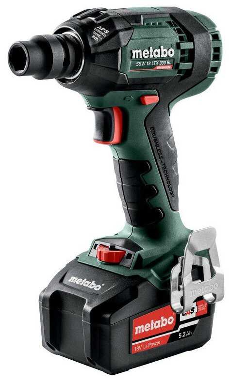 Гайковерт Metabo SSW 18 LTX 300 (5.2Ач х2)