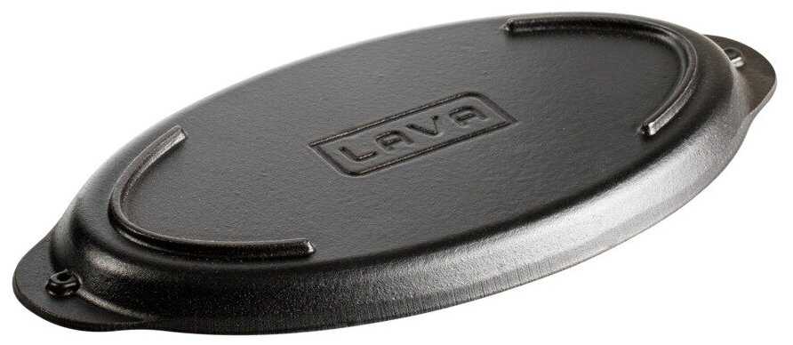 Форма овальная для рыбы на подставке LAVA 15х29см, чугун, бук фотография 2