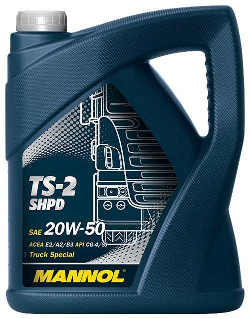 Минеральное моторное масло Mannol TS-2 SHPD 20W-50