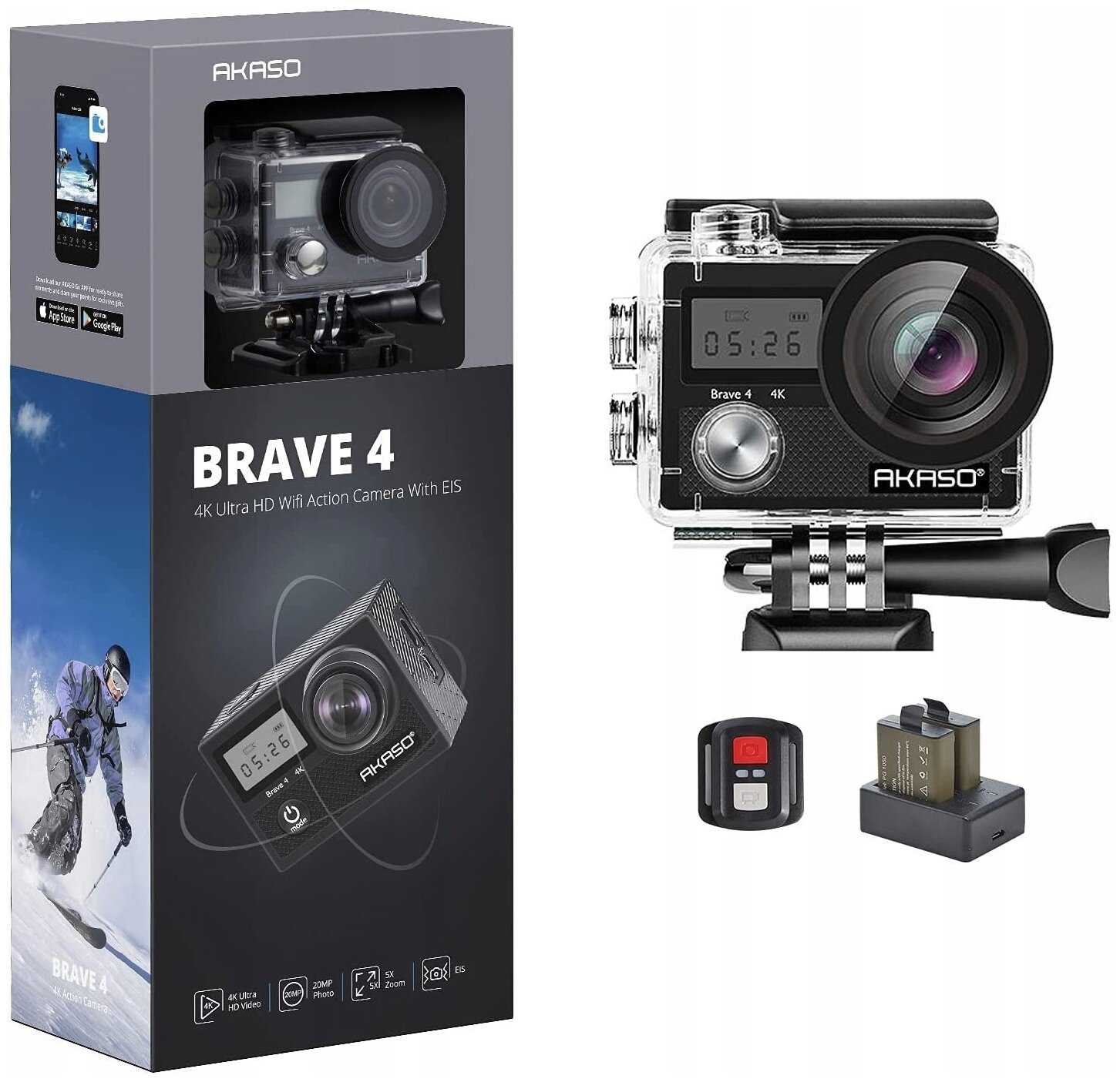 Экшн-камера AKASO Brave 4 фотография 13