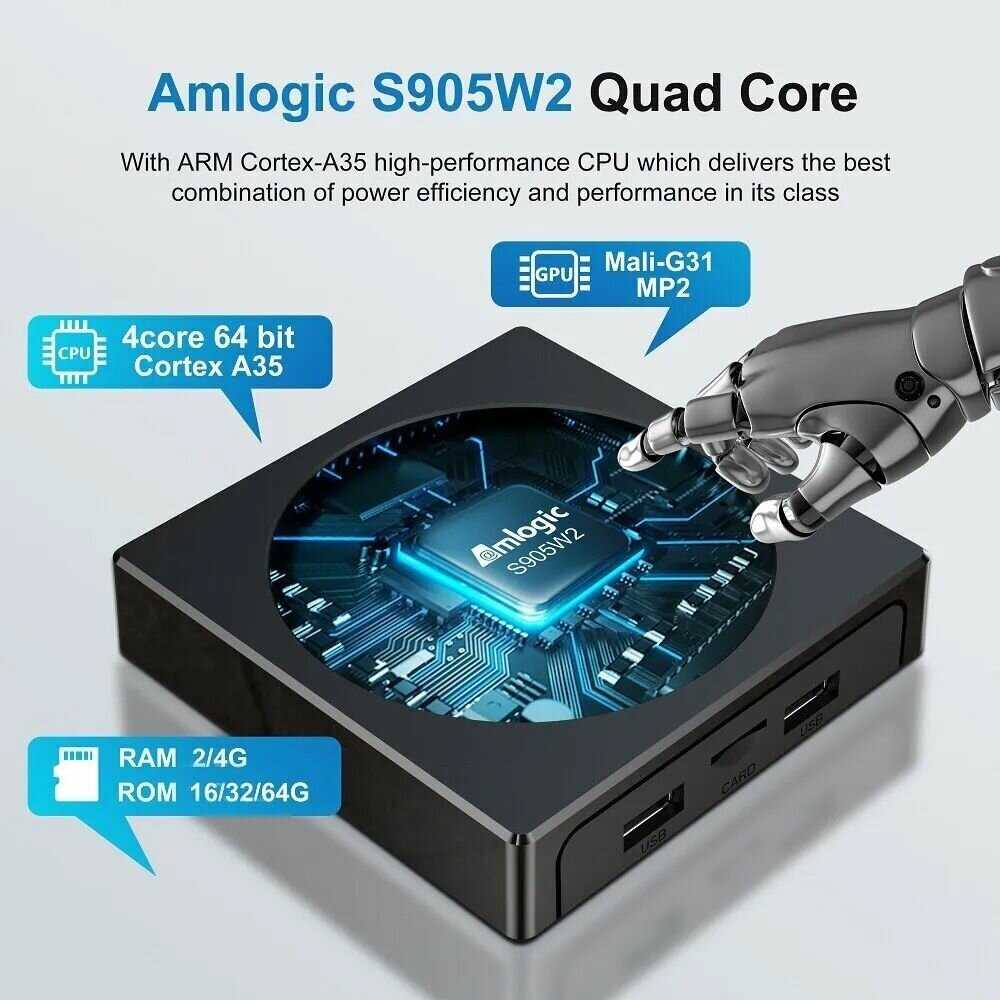 X98 mini 2ГБ+16ГБ с голосовым пультом и аэромышь фотография 3