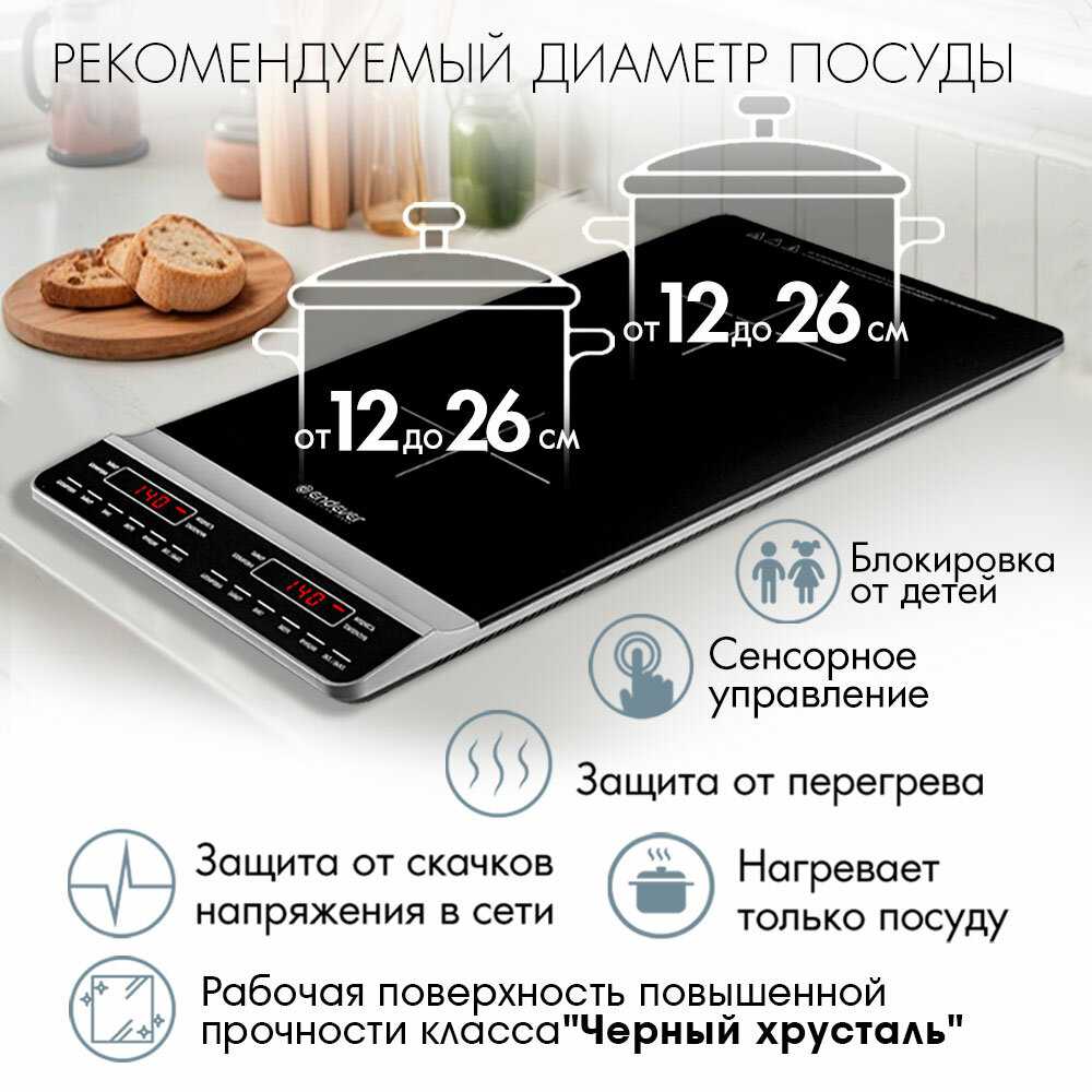 Индукционная плитка ENDEVER Skyline IP-65 1800 Вт фотография 16