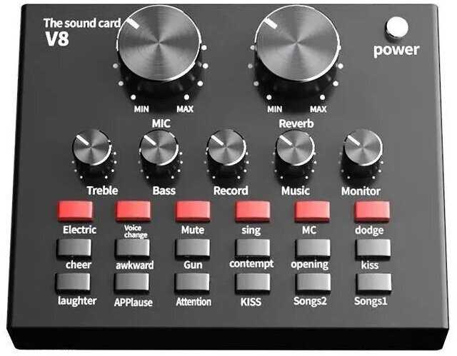Внешняя звуковая карта Sound card V8 фотография 1