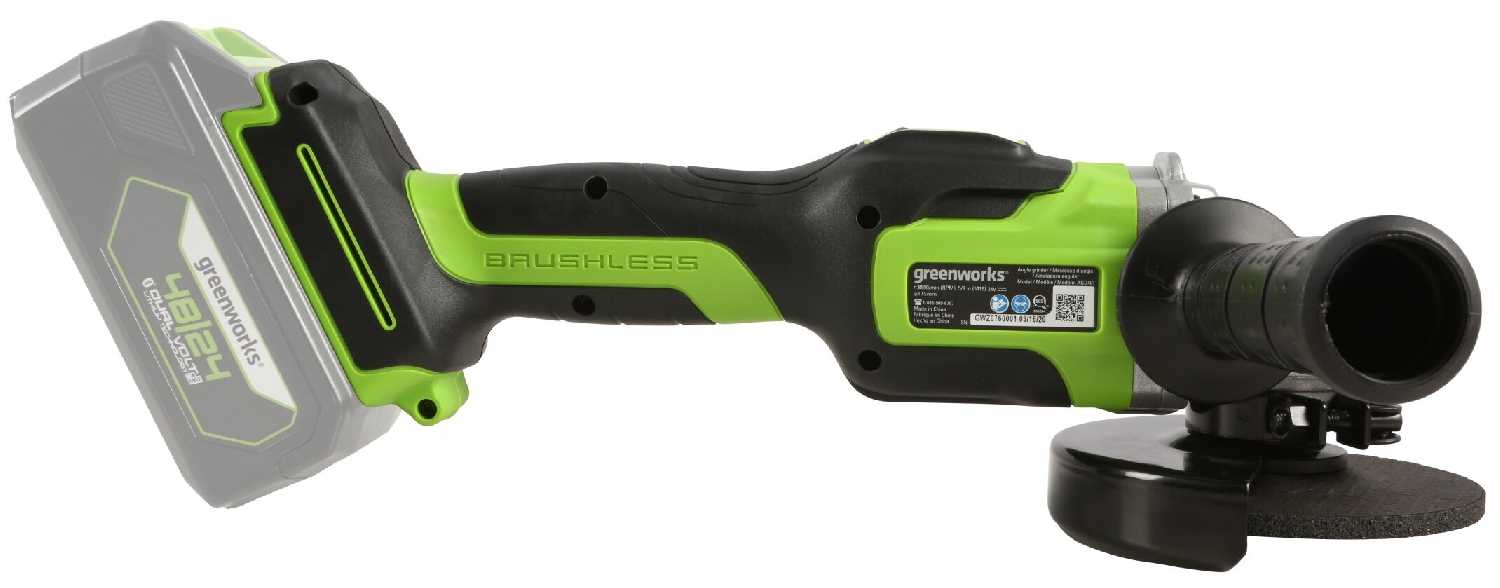 Аккумуляторная УШМ Greenworks GD24AG (3200207) фотография 4