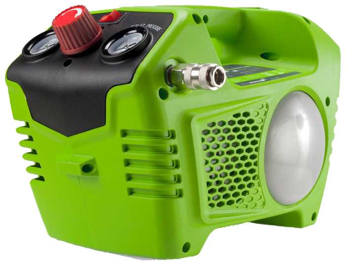 Компрессор безмасляный greenworks G24AC, 2 л, 0.48 кВт