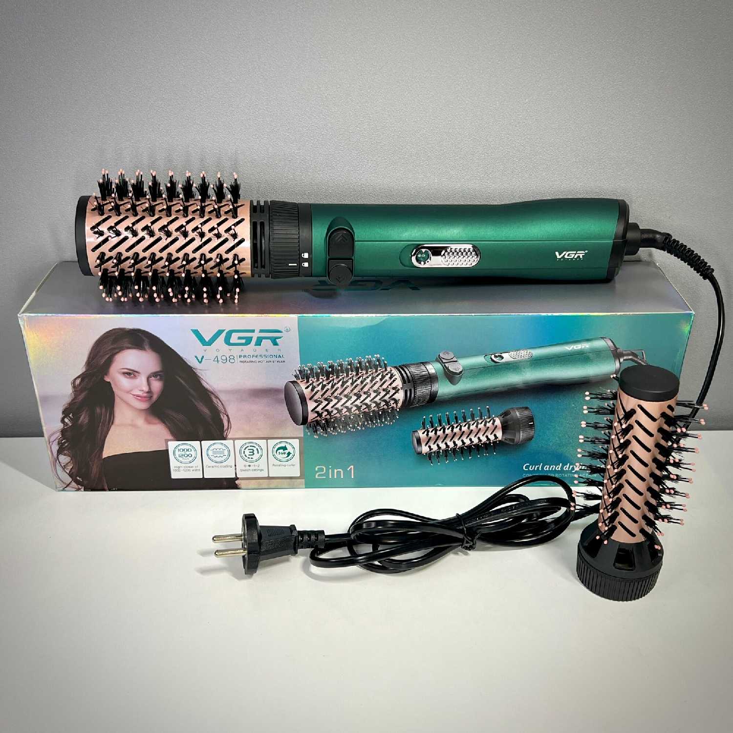 Фен-щетка Фен-щетка с вращением 2 в 1 фотография 2