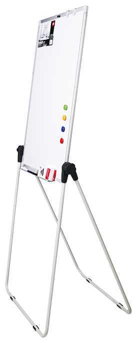 Доска-флипчарт магнитно-маркерная deli двусторонний на подставке E7886 90х60 см фотография 1