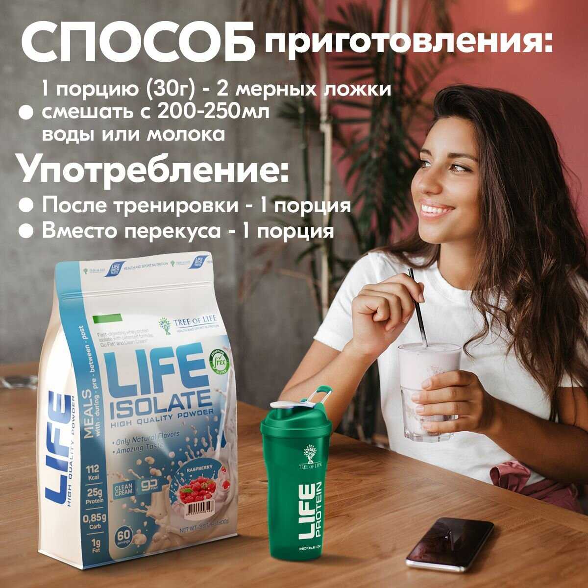 Изолят сывороточного белка Life Isolate 2lb (907) фотография 30