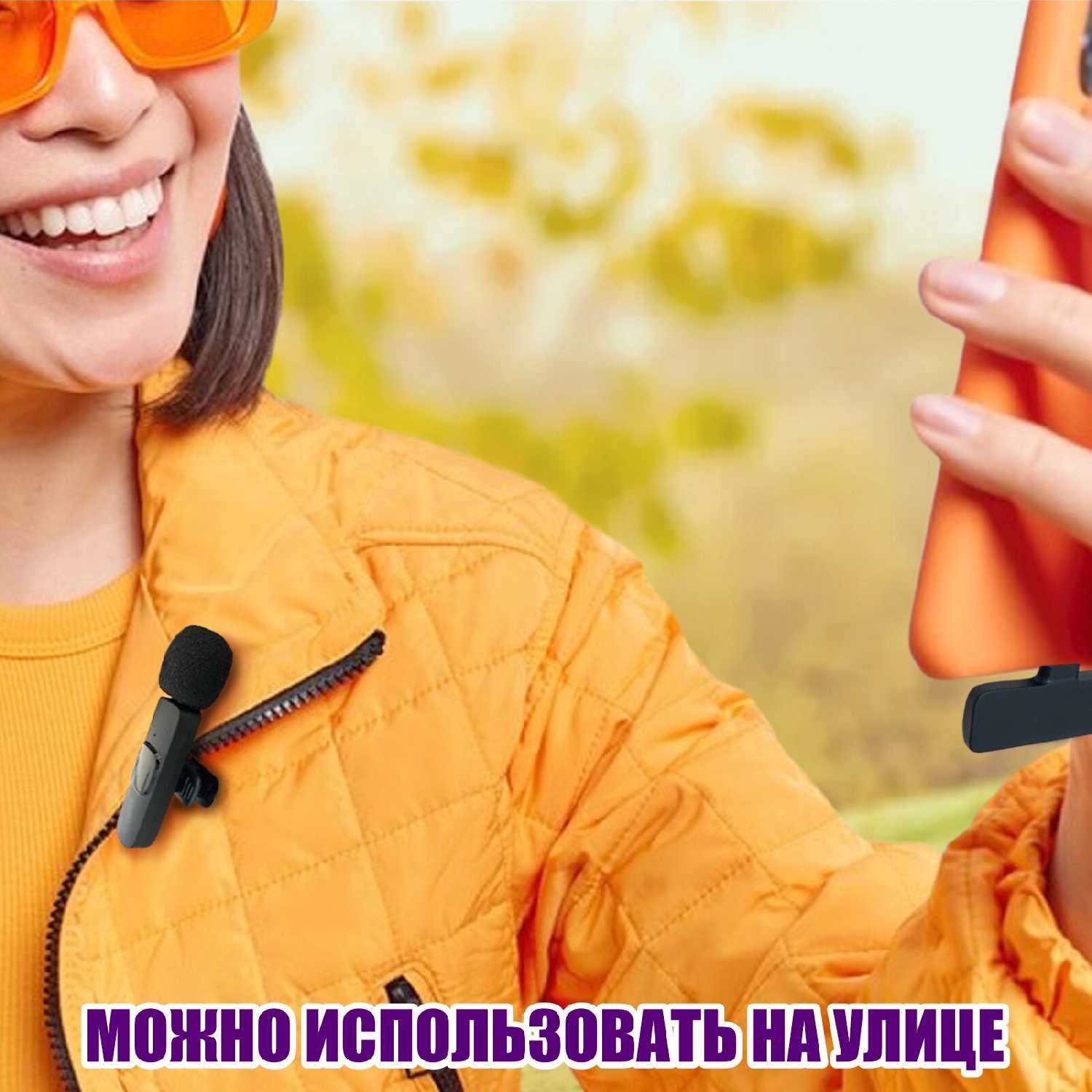Петличный микрофон Двойной беспроводной петличный микрофон WM-6 фотография 6